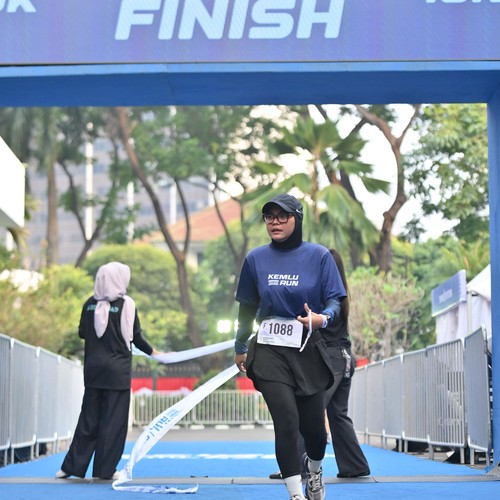 Race photo from KEMLU RUN 2026
