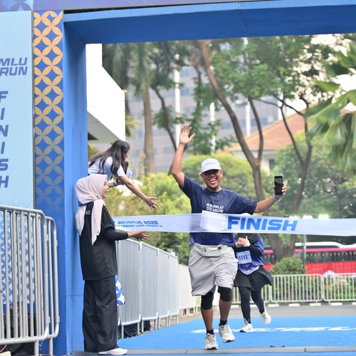Race photo from KEMLU RUN 2026