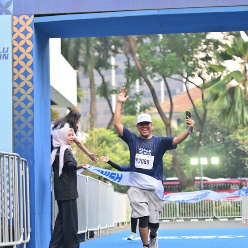 Race photo from KEMLU RUN 2026