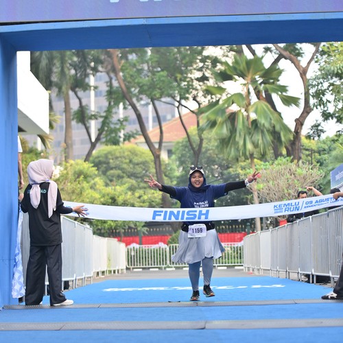 Race photo from KEMLU RUN 2026