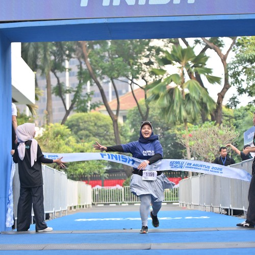 Race photo from KEMLU RUN 2026