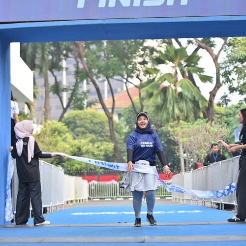 Race photo from KEMLU RUN 2026