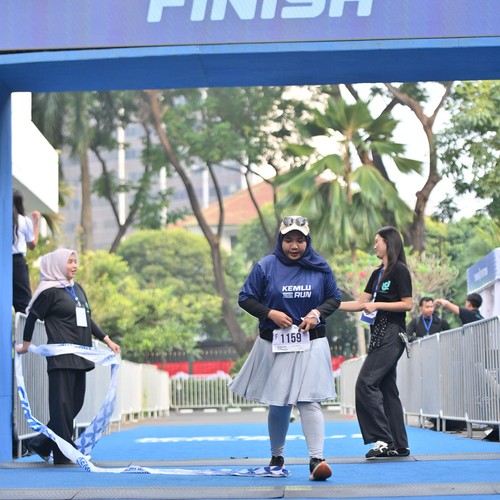 Race photo from KEMLU RUN 2026