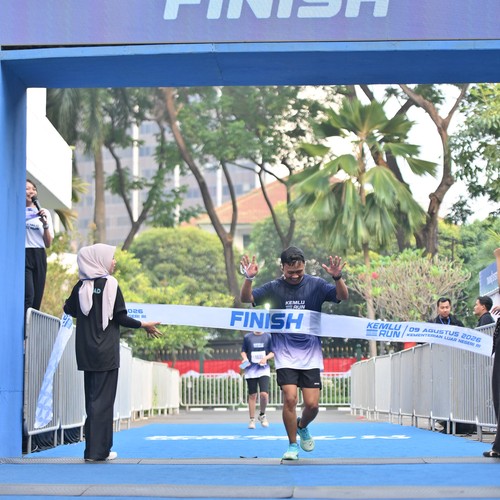 Race photo from KEMLU RUN 2026