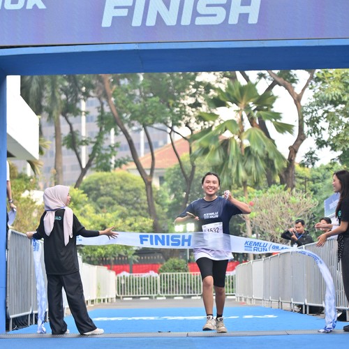 Race photo from KEMLU RUN 2026