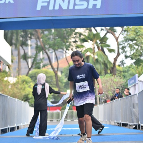 Race photo from KEMLU RUN 2026