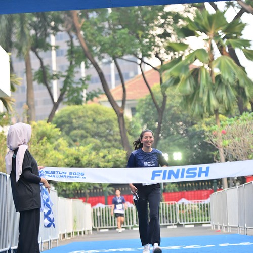 Race photo from KEMLU RUN 2026