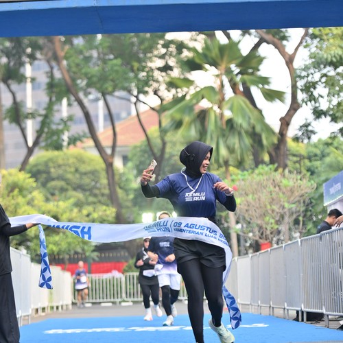 Race photo from KEMLU RUN 2026