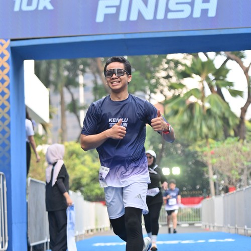 Race photo from KEMLU RUN 2026