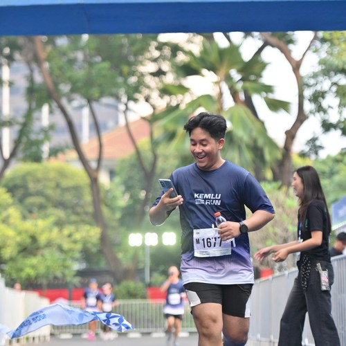 Race photo from KEMLU RUN 2026