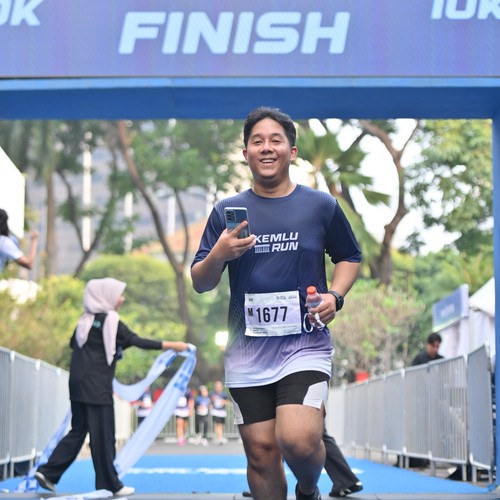 Race photo from KEMLU RUN 2026
