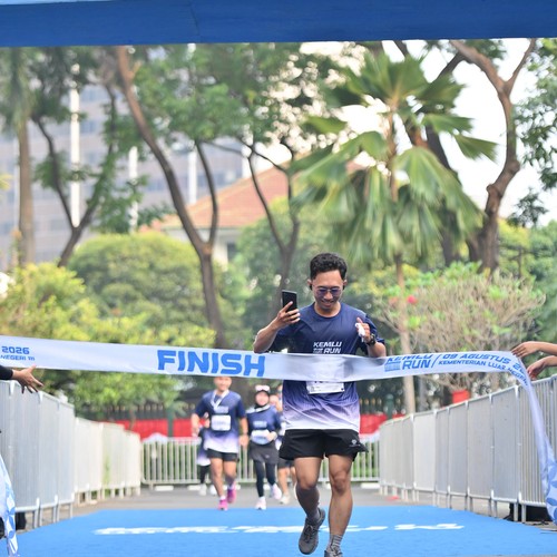 Race photo from KEMLU RUN 2026