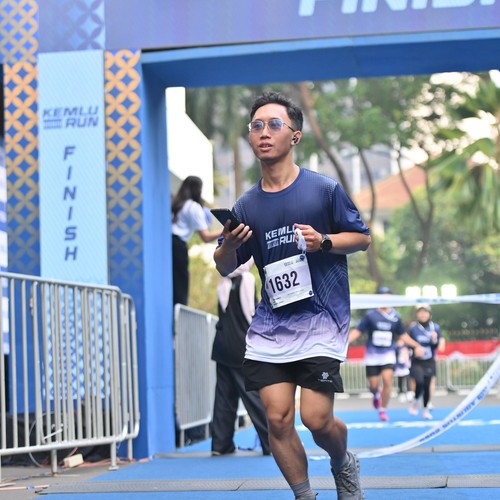 Race photo from KEMLU RUN 2026