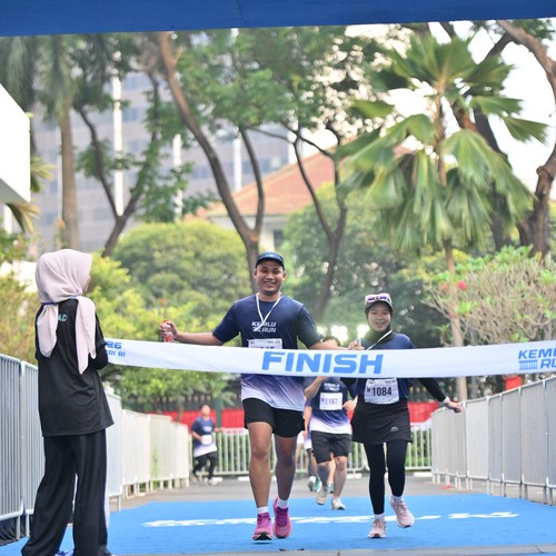 Race photo from KEMLU RUN 2026