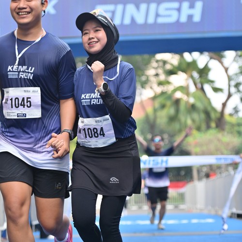 Race photo from KEMLU RUN 2026