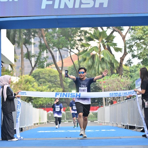 Race photo from KEMLU RUN 2026