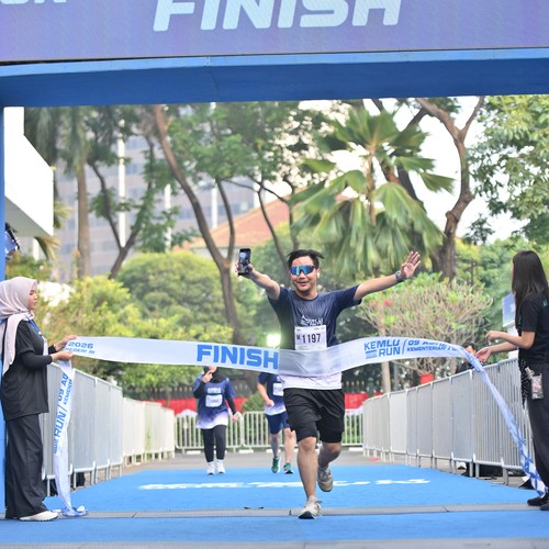 Race photo from KEMLU RUN 2026