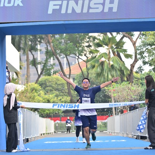 Race photo from KEMLU RUN 2026