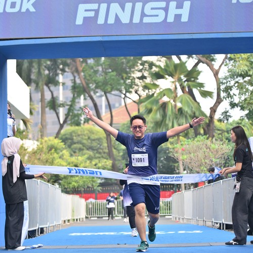 Race photo from KEMLU RUN 2026