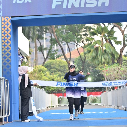 Race photo from KEMLU RUN 2026