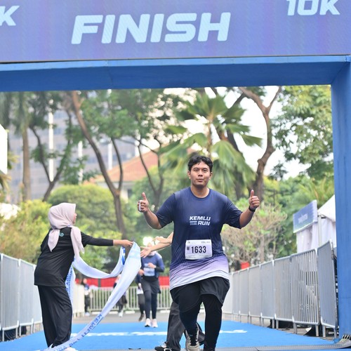 Race photo from KEMLU RUN 2026