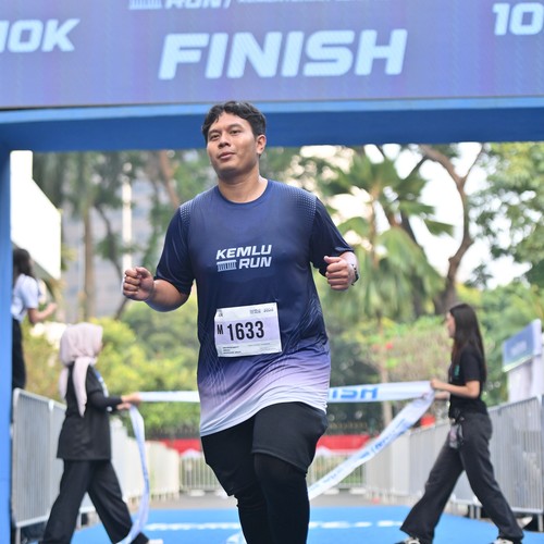 Race photo from KEMLU RUN 2026