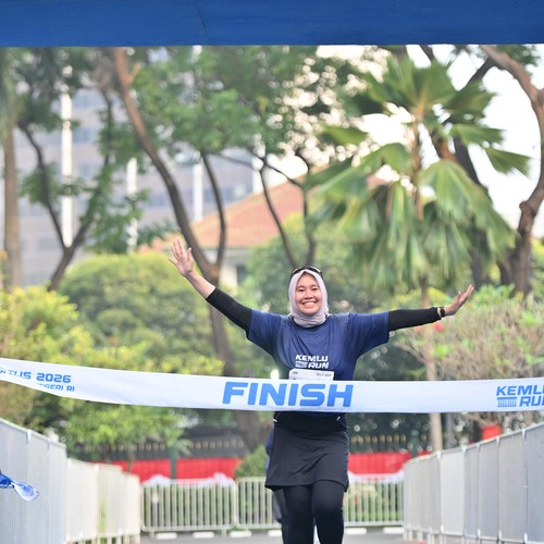Race photo from KEMLU RUN 2026