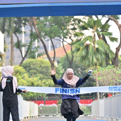 Race photo from KEMLU RUN 2026