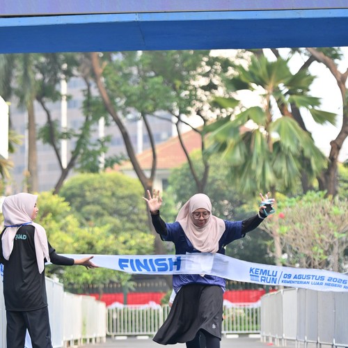 Race photo from KEMLU RUN 2026
