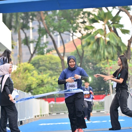 Race photo from KEMLU RUN 2026