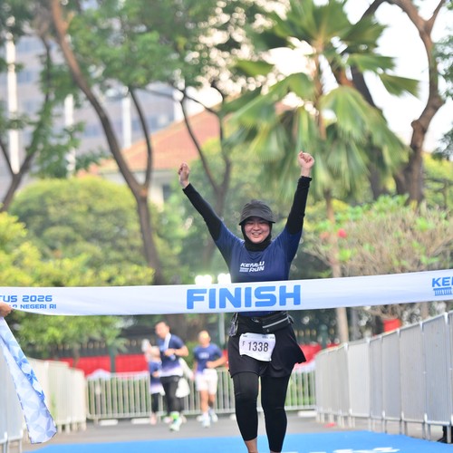Race photo from KEMLU RUN 2026