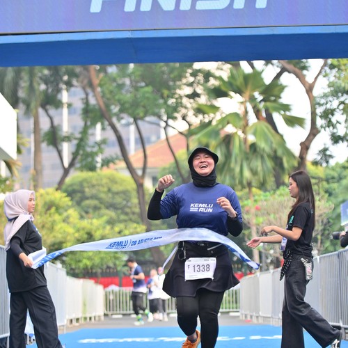 Race photo from KEMLU RUN 2026