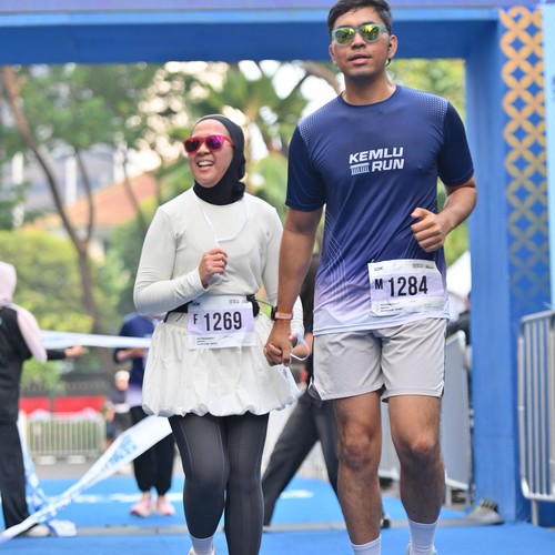 Race photo from KEMLU RUN 2026