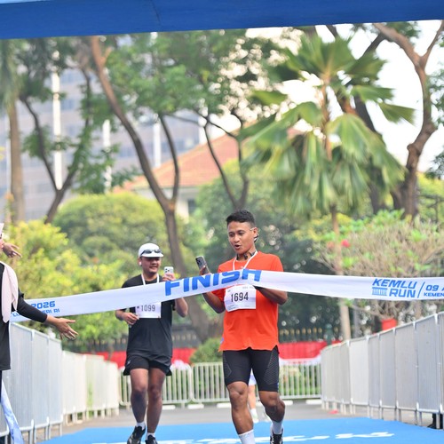 Race photo from KEMLU RUN 2026