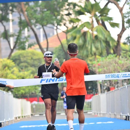 Race photo from KEMLU RUN 2026
