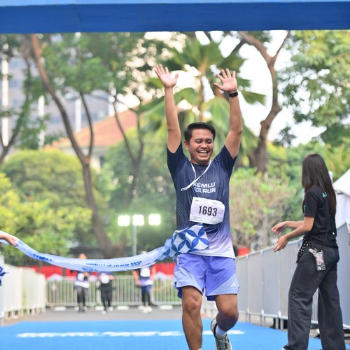 Race photo from KEMLU RUN 2026