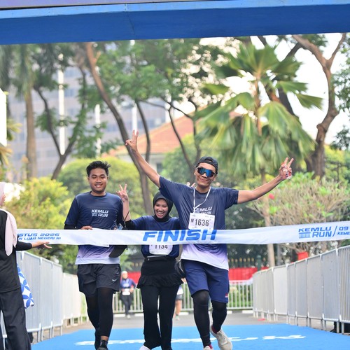 Race photo from KEMLU RUN 2026