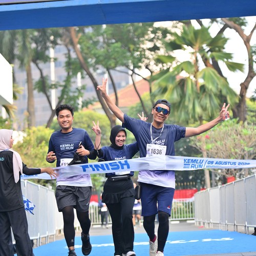 Race photo from KEMLU RUN 2026