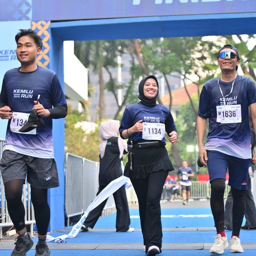 Race photo from KEMLU RUN 2026
