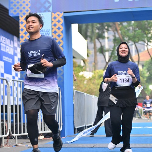 Race photo from KEMLU RUN 2026