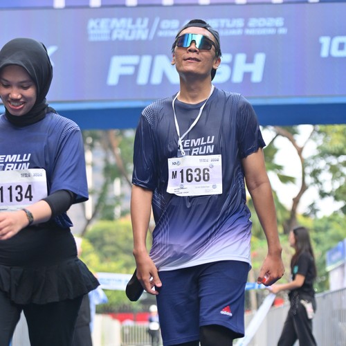 Race photo from KEMLU RUN 2026