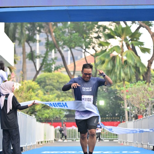 Race photo from KEMLU RUN 2026