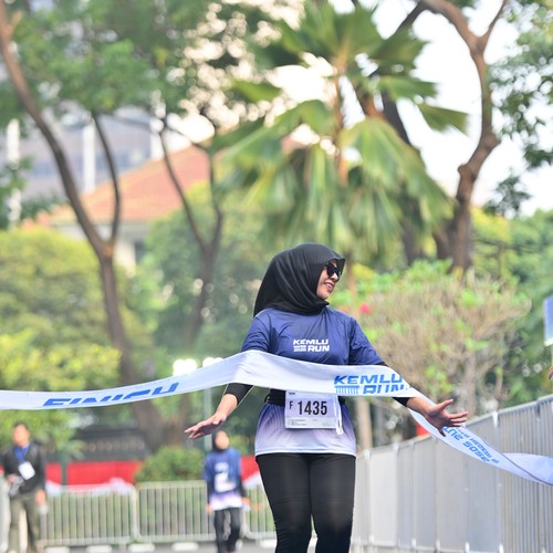 Race photo from KEMLU RUN 2026