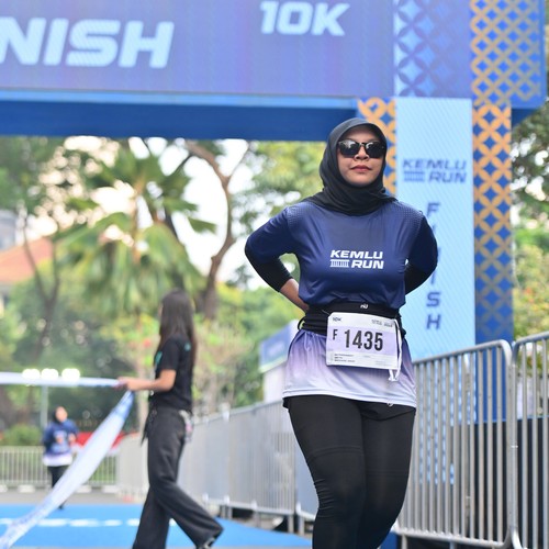 Race photo from KEMLU RUN 2026