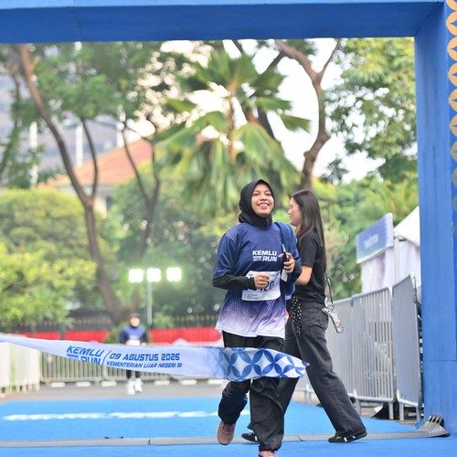 Race photo from KEMLU RUN 2026