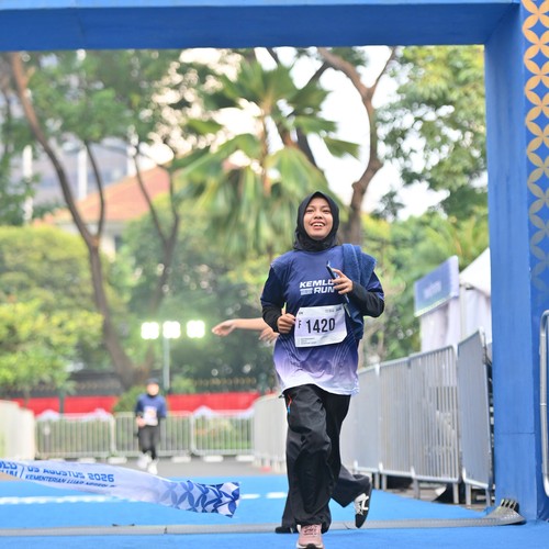 Race photo from KEMLU RUN 2026