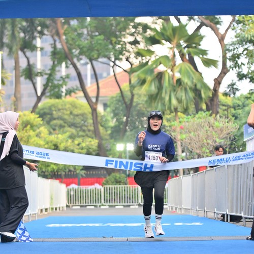 Race photo from KEMLU RUN 2026