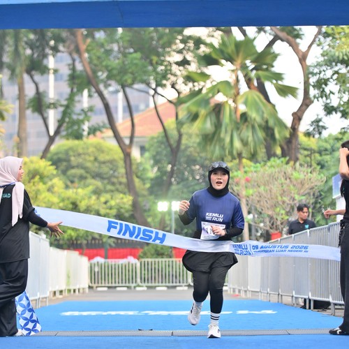 Race photo from KEMLU RUN 2026