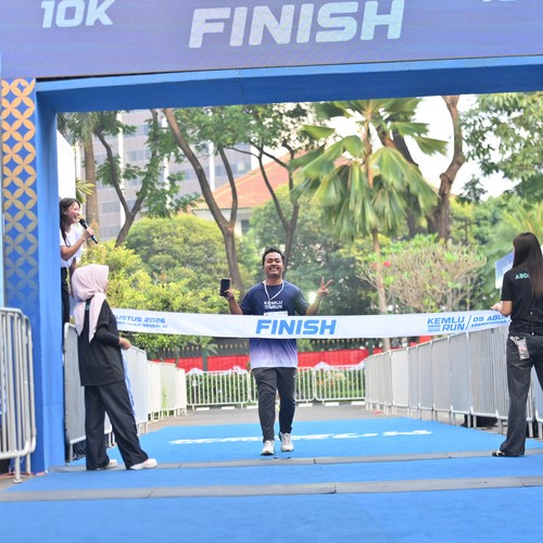 Race photo from KEMLU RUN 2026
