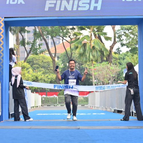 Race photo from KEMLU RUN 2026